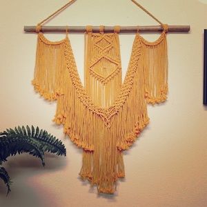 Boho macrame wall hanging